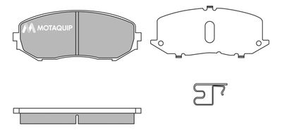 LVXL1395 MOTAQUIP Комплект тормозных колодок, дисковый тормоз