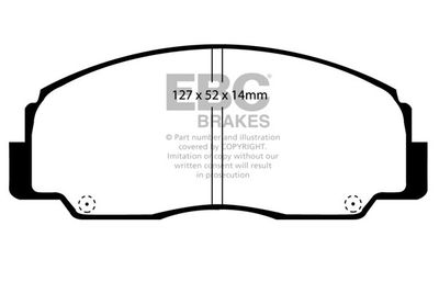 DP799 EBC Brakes Комплект тормозных колодок, дисковый тормоз