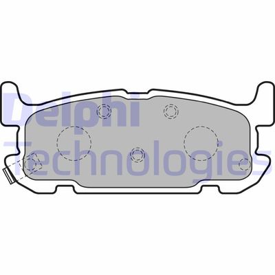 LP1752 DELPHI Комплект тормозных колодок, дисковый тормоз