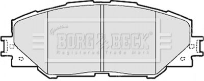 BBP2079 BORG & BECK Комплект тормозных колодок, дисковый тормоз