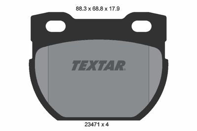 2347103 TEXTAR Комплект тормозных колодок, дисковый тормоз