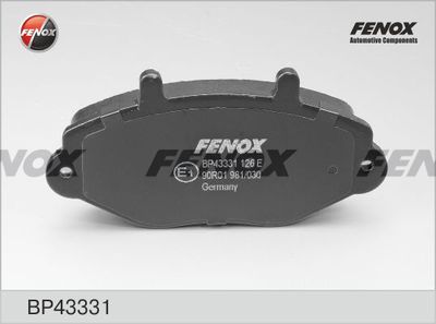 BP43331 FENOX Комплект тормозных колодок, дисковый тормоз