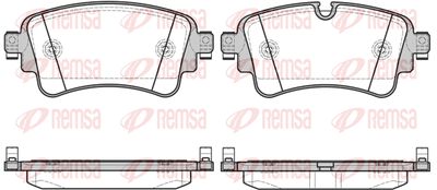 166908 REMSA Комплект тормозных колодок, дисковый тормоз