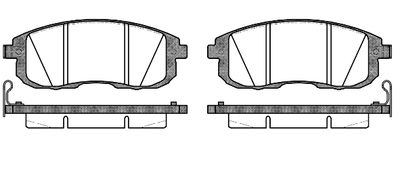 NB21561V04 NEW BLOX Комплект тормозных колодок, дисковый тормоз