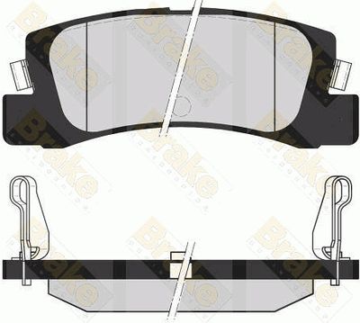 PA1680 Brake ENGINEERING Комплект тормозных колодок, дисковый тормоз