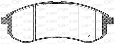 BPA112901 OPEN PARTS Комплект тормозных колодок, дисковый тормоз