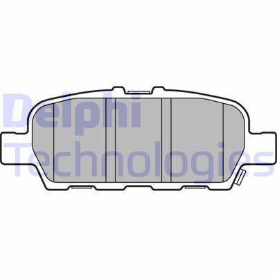 LP3158 DELPHI Комплект тормозных колодок, дисковый тормоз