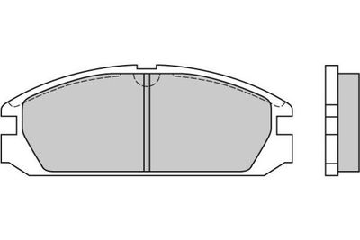 120503 E.T.F. Комплект тормозных колодок, дисковый тормоз