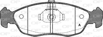 BPA046110 OPEN PARTS Комплект тормозных колодок, дисковый тормоз