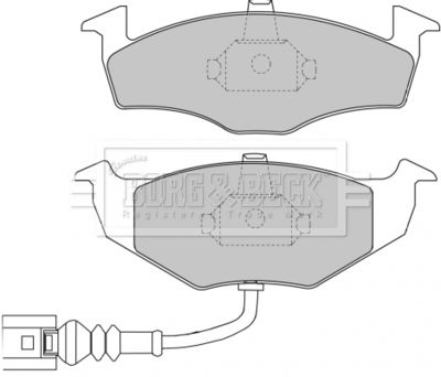BBP1846 BORG & BECK Комплект тормозных колодок, дисковый тормоз