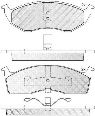 FP0591 FIT Комплект тормозных колодок, дисковый тормоз