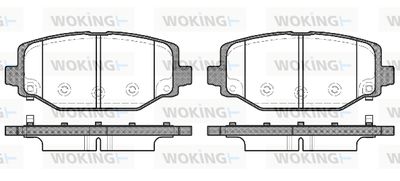 P1583304 WOKING Комплект тормозных колодок, дисковый тормоз