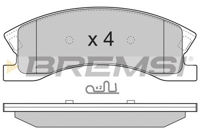 BP3269 BREMSI Комплект тормозных колодок, дисковый тормоз