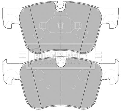 BBP2453 BORG & BECK Комплект тормозных колодок, дисковый тормоз