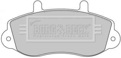 BBP1638 BORG & BECK Комплект тормозных колодок, дисковый тормоз