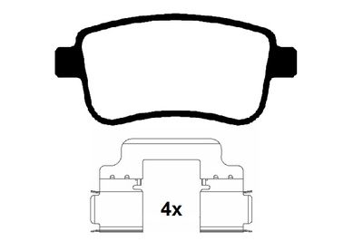 RA09410K1 RAICAM Комплект тормозных колодок, дисковый тормоз