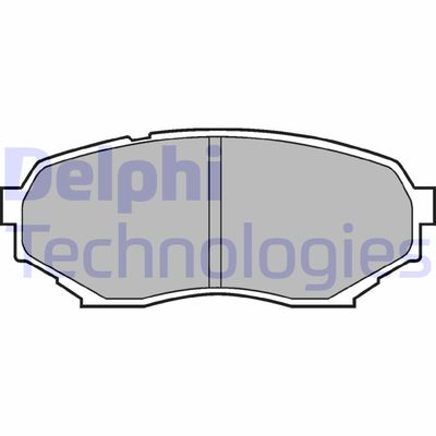 LP934 DELPHI Комплект тормозных колодок, дисковый тормоз