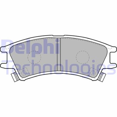 LP1502 DELPHI Комплект тормозных колодок, дисковый тормоз