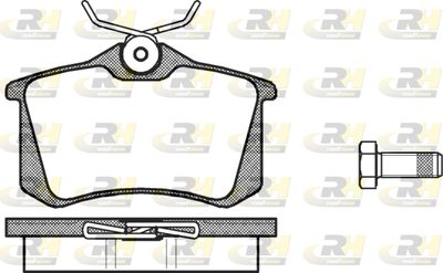 226300 ROADHOUSE Комплект тормозных колодок, дисковый тормоз