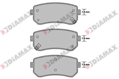 N09246 DIAMAX Комплект тормозных колодок, дисковый тормоз