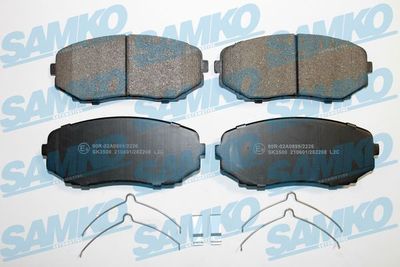 5SP2208 SAMKO Комплект тормозных колодок, дисковый тормоз