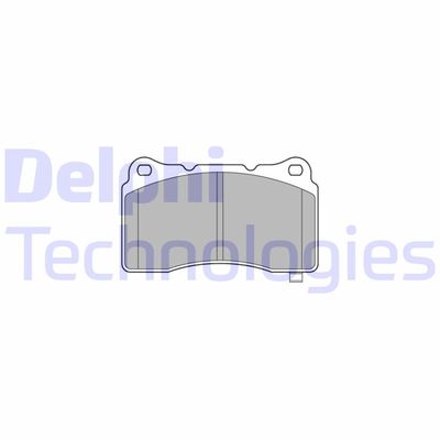 LP3575 DELPHI Комплект тормозных колодок, дисковый тормоз