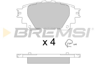 BP3899 BREMSI Комплект тормозных колодок, дисковый тормоз