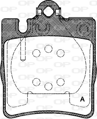 BPA070910 OPEN PARTS Комплект тормозных колодок, дисковый тормоз