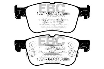 DP42372R EBC Brakes Комплект тормозных колодок, дисковый тормоз