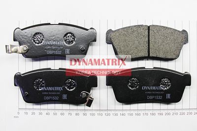 DBP1532 DYNAMATRIX Комплект тормозных колодок, дисковый тормоз
