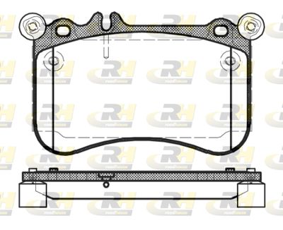 2146500 ROADHOUSE Комплект тормозных колодок, дисковый тормоз