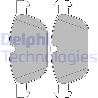 LP2140 DELPHI Комплект тормозных колодок, дисковый тормоз