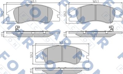 FO932181 FOMAR Friction Комплект тормозных колодок, дисковый тормоз