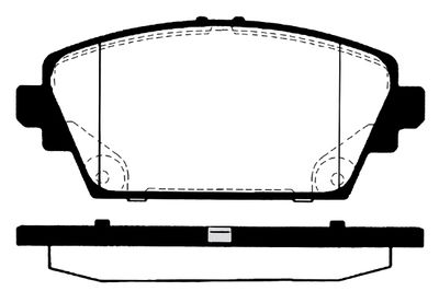 RA07670 RAICAM Комплект тормозных колодок, дисковый тормоз