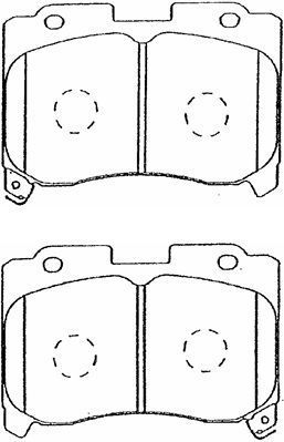 A1N028 AISIN Комплект тормозных колодок, дисковый тормоз
