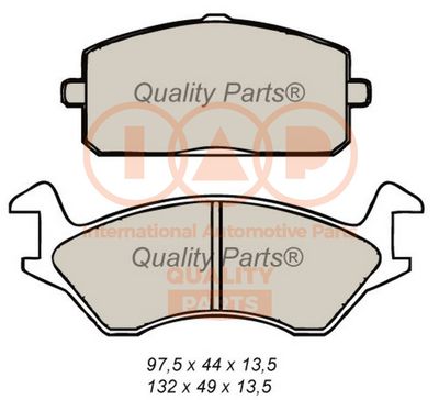 70417089 IAP QUALITY PARTS Комплект тормозных колодок, дисковый тормоз