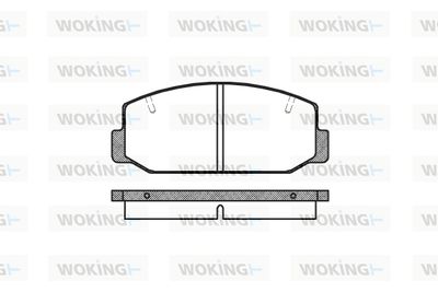 P175340 WOKING Комплект тормозных колодок, дисковый тормоз