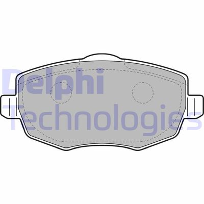 LP2064 DELPHI Комплект тормозных колодок, дисковый тормоз