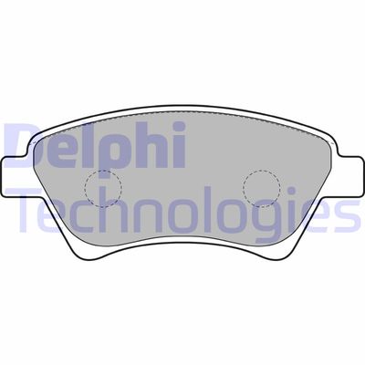 LP1730 DELPHI Комплект тормозных колодок, дисковый тормоз