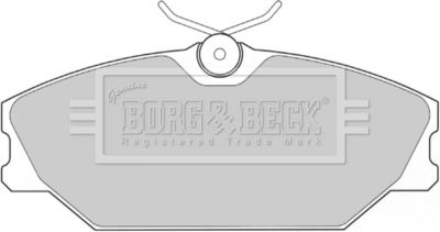 BBP1708 BORG & BECK Комплект тормозных колодок, дисковый тормоз