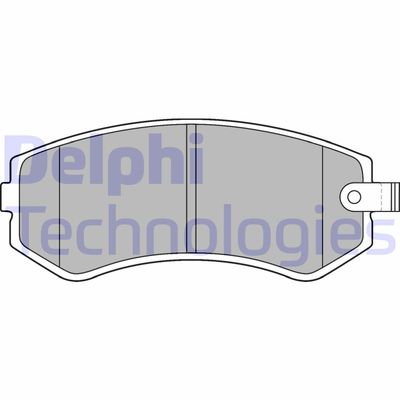 LP1544 DELPHI Комплект тормозных колодок, дисковый тормоз