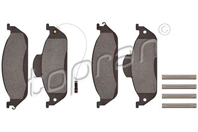 401287 TOPRAN Комплект тормозных колодок, дисковый тормоз