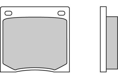 120070 E.T.F. Комплект тормозных колодок, дисковый тормоз
