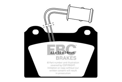 DP398 EBC Brakes Комплект тормозных колодок, дисковый тормоз