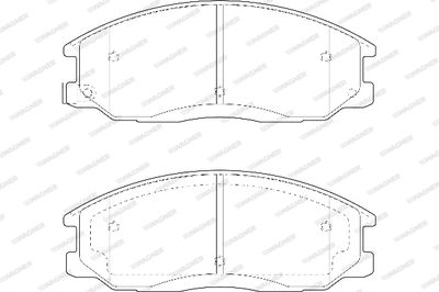 WBP23569A WAGNER Комплект тормозных колодок, дисковый тормоз