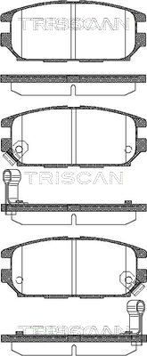 811042014 TRISCAN Комплект тормозных колодок, дисковый тормоз