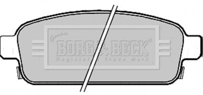 BBP2214 BORG & BECK Комплект тормозных колодок, дисковый тормоз