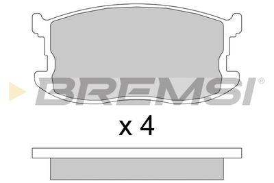 BP2405 BREMSI Комплект тормозных колодок, дисковый тормоз