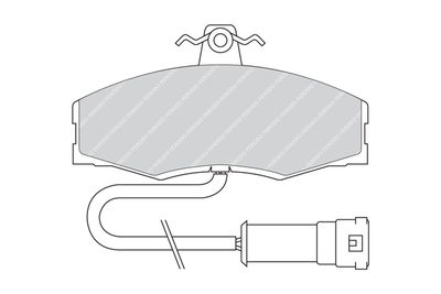 FDB289 FERODO Комплект тормозных колодок, дисковый тормоз