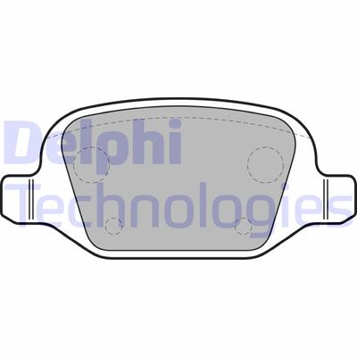 LP1685 DELPHI Комплект тормозных колодок, дисковый тормоз